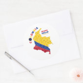 Sticker rond Eclipse de Colombie (Enveloppe)