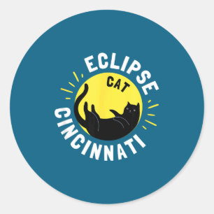 Sticker Rond Éclipse solaire 4 8 24