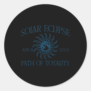 Sticker Rond Éclipse Solaire 8 Avril Parcours De Totalité Homme