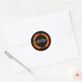 Sticker Rond Éclipse solaire annulaire de 2026 (Enveloppe)