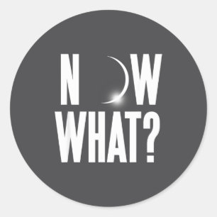 Sticker Rond Éclipse solaire août 2017