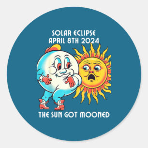 Sticker Rond Éclipse solaire d'Amérique 4 08