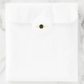 Sticker Rond Éclipse solaire Éclipse cardiaque Total Éclipse so (Sac)