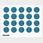 Sticker Rond Éclipse solaire Éclipse lunaire Apocalypse (Feuille)
