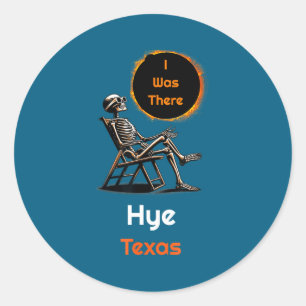 Sticker Rond Éclipse solaire Hye Texas là-bas