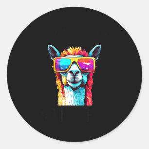 Sticker Rond Éclipse Solaire Lama 8 Avril