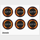 Sticker Rond Éclipse solaire totale 2017 (Feuille)