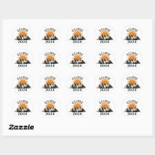 Sticker Rond Éclipse solaire totale 2024 (Feuille)