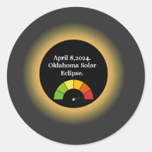 Éclipse solaire totale personnalisée Oklahoma