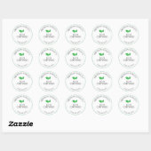 Sticker Rond Éco-certifié Simple (Feuille)