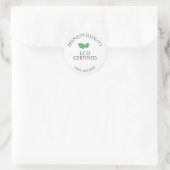 Sticker Rond Éco-certifié Simple (Sac)