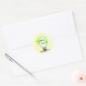 Sticker Rond Eco Think Green (Enveloppe)