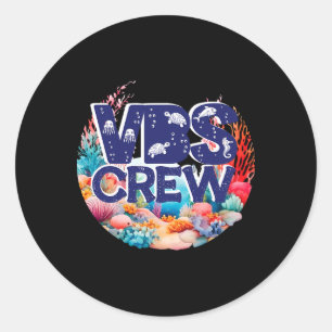 Sticker Rond École biblique de vacances Vbs Crew Scu Vbs Crew O