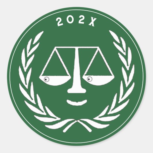 Sticker Rond École de droit (Devant)