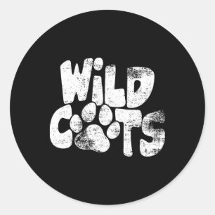 Sticker Rond École de football des Wildcats Sports Fan Esprit d