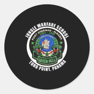 Sticker Rond École de guerre de la jungle Fort Sherman Toro Poi