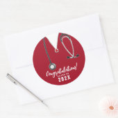 Sticker Rond École de soins infirmiers (Enveloppe)