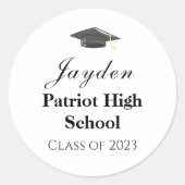 Sticker Rond Ecole d'enseignement de la chaire d'études personn (Devant)