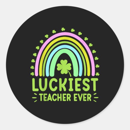 Sticker Rond École d'habillement de Jour de la Saint Patrick de (Devant)