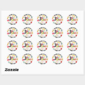Sticker Rond École L Prête À Régler (Feuille)