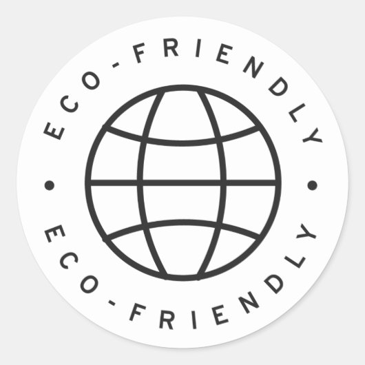 Sticker Rond Écologique (Devant)
