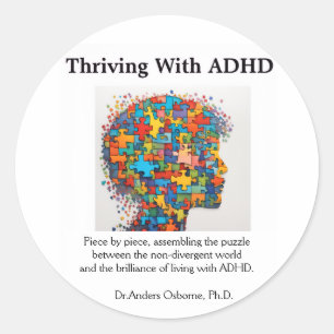 Sticker Rond Économie Avec Sticcker ADHD