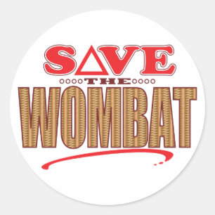 Sticker Rond Économies de wombat