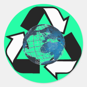 Sticker Rond Économisez l'énergie, la réutilisez