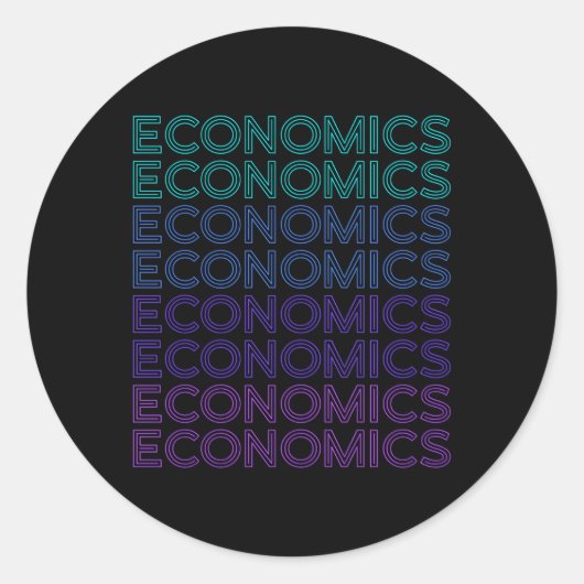 Sticker Rond Economiste (Devant)