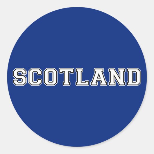 Sticker Rond Écosse (Devant)