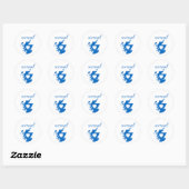 Sticker Rond Écosse (Feuille)