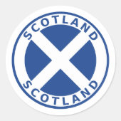 Sticker Rond Écosse (Devant)