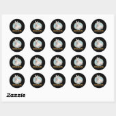 Sticker Rond Ecosse Terrier Coolest Dog Scottie (Feuille)