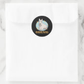 Sticker Rond Ecosse Terrier Coolest Dog Scottie (Sac)