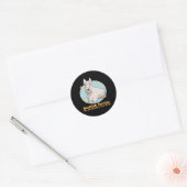 Sticker Rond Ecosse Terrier Coolest Dog Scottie (Enveloppe)