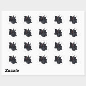 Sticker Rond Ecosse Terrier Repose (Feuille)