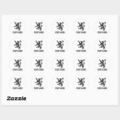 Sticker Rond Ecosse vintage (Feuille)