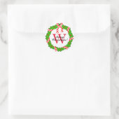 STICKER ROND ÉCRAN CHIC STICKER_CHRISTMAS #1 SUR BLANC (Sac)