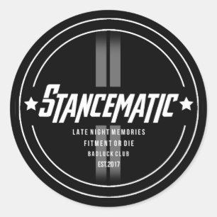 STICKER ROND ÉCRAN DE CERCLE STANCEMATIQUE