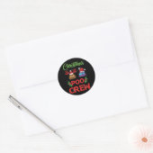 Sticker Rond Écran de Noël Poop de Noël Emoji (Enveloppe)