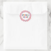 Sticker Rond Écrasage | Saupoudrer bébé (Sac)