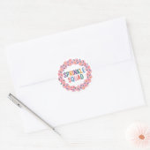 Sticker Rond Écrasage | Saupoudrer bébé (Enveloppe)