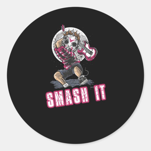 Sticker Rond Écraser (Devant)