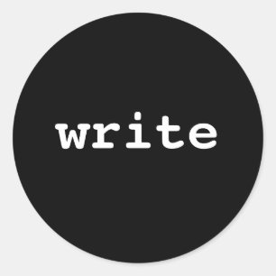 Sticker Rond écrire