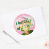 Sticker Rond Écrit avec le Rose ODAT (Enveloppe)