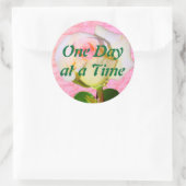 Sticker Rond Écrit avec le Rose ODAT (Sac)