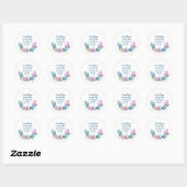 Sticker Rond Écriture 1 Pierre 5:7 (Feuille)
