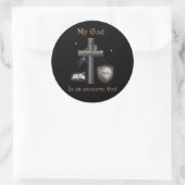 Sticker Rond Écriture biblique (Sac)