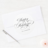 Sticker Rond Écriture Calligraphique Élégante pour les Fêtes de (Enveloppe)