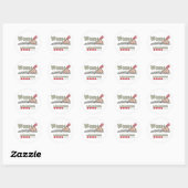Sticker Rond Écriture de mots (Feuille)